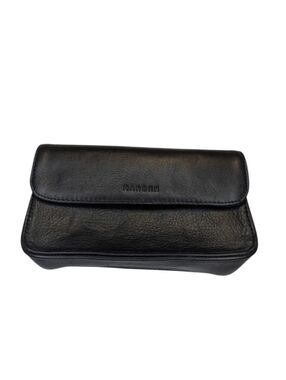 Mandrn Black Leather Belt Bag